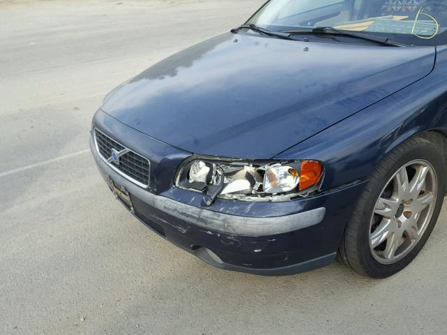 YV1RH59H242374149 - 2004 VOLVO S60 2.5T BLUE photo 9