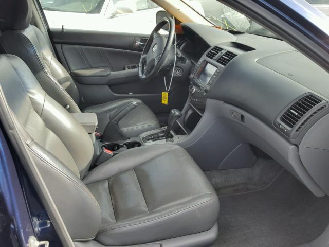 1HGCM56795A148220 - 2005 HONDA ACCORD EX BLUE photo 5