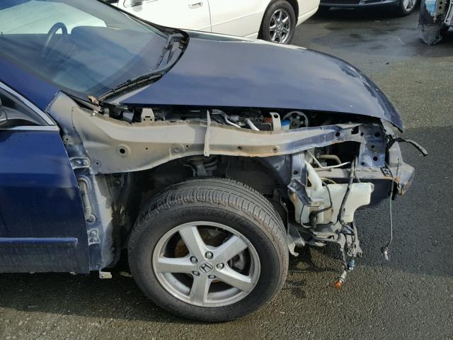 1HGCM56795A148220 - 2005 HONDA ACCORD EX BLUE photo 9