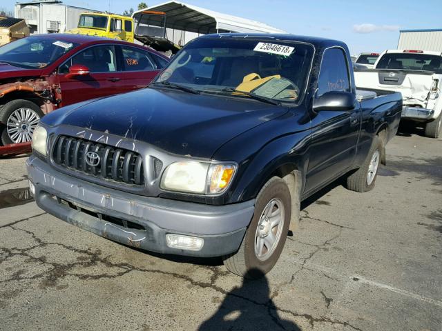 5TENL42N33Z266341 - 2003 TOYOTA TACOMA BLACK photo 2