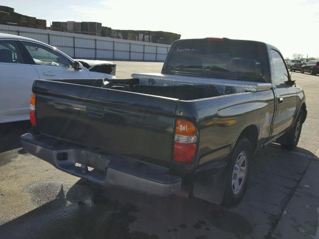 5TENL42N33Z266341 - 2003 TOYOTA TACOMA BLACK photo 4