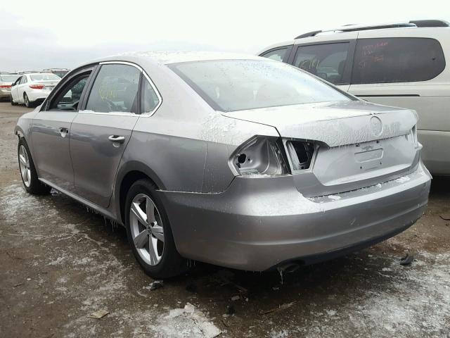 1VWAT7A35EC033026 - 2014 VOLKSWAGEN PASSAT S ვერცხლისფერი ფოტო 3