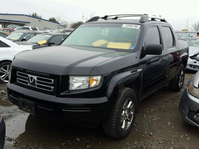 2HJYK16236H562325 - 2006 HONDA RIDGELINE BLACK photo 2