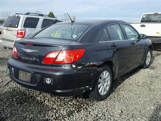 1C3LC46K08N195833 - 2008 CHRYSLER SEBRING LX BLACK photo 4