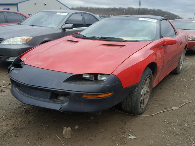 2G1FP22S1S2178221 - 1995 CHEVROLET CAMARO RED photo 2