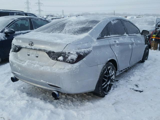 5NPEB4AC8CH401156 - 2012 HYUNDAI SONATA GLS SILVER photo 4