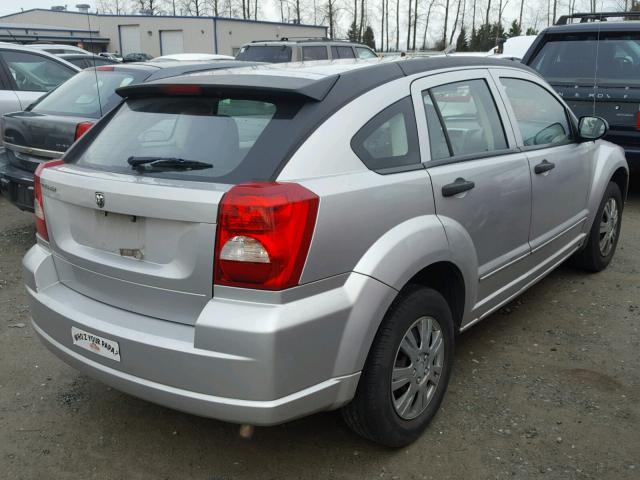 1B3HB28BX7D549675 - 2007 DODGE CALIBER SILVER photo 4