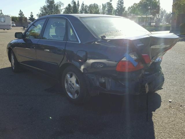 4T1BF28B73U337699 - 2003 TOYOTA AVALON XL BLUE photo 3