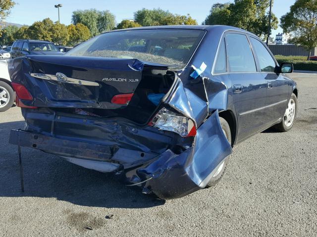 4T1BF28B73U337699 - 2003 TOYOTA AVALON XL BLUE photo 4