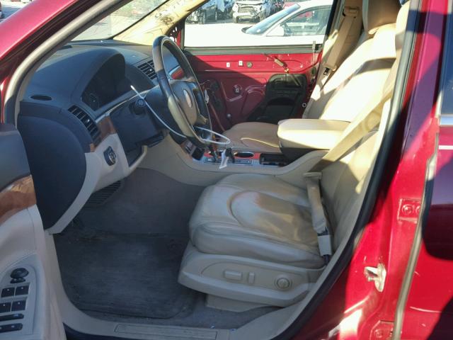 5GZER23D09J147091 - 2009 SATURN OUTLOOK XR წითელი ფოტო 5