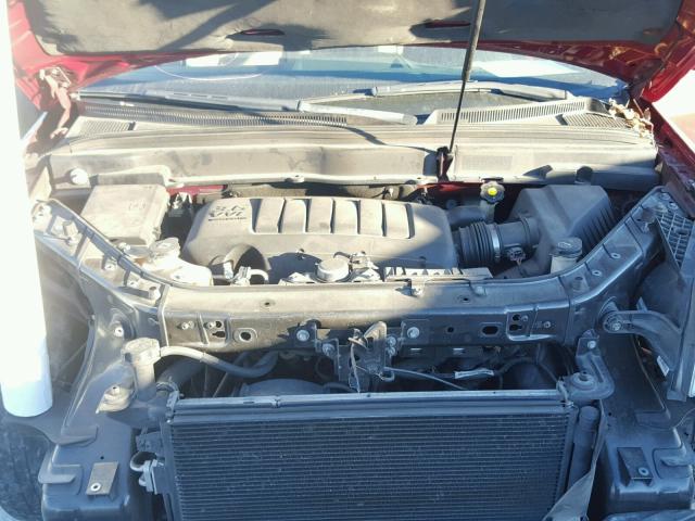 5GZER23D09J147091 - 2009 SATURN OUTLOOK XR წითელი ფოტო 7