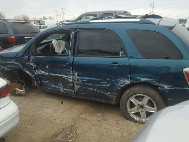 2CNDL63F866149800 - 2006 CHEVROLET EQUINOX LT BLUE photo 10