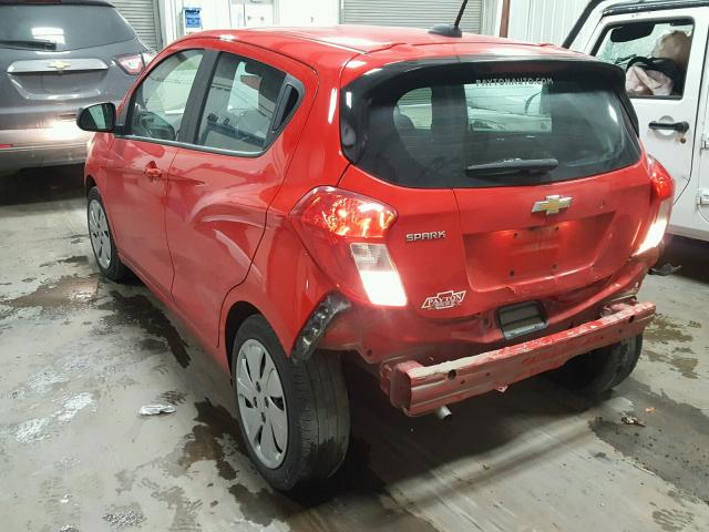 KL8CB6SA7HC759831 - 2017 CHEVROLET SPARK LS RED photo 3