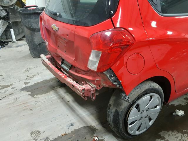 KL8CB6SA7HC759831 - 2017 CHEVROLET SPARK LS RED photo 9