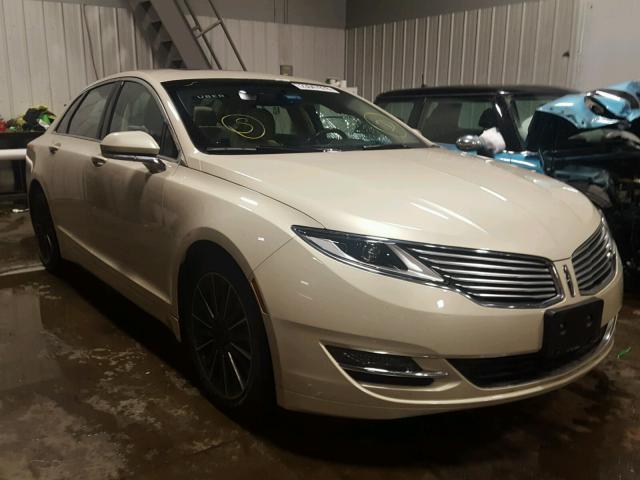 3LN6L2LU5GR617198 - 2016 LINCOLN MKZ HYBRID CREAM photo 1