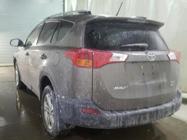 JTMRFREV0D5002421 - 2013 TOYOTA RAV4 XLE TAN photo 3