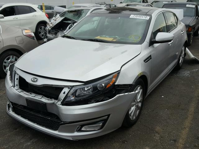 5XXGN4A78EG333295 - 2014 KIA OPTIMA EX SILVER photo 2