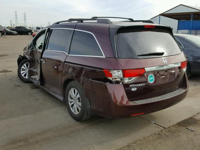5FNRL5H61FB032762 - 2015 HONDA ODYSSEY EX ბურგუნდია ფოტო 3