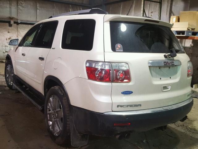 1GKLVNED7AJ209940 - 2010 GMC ACADIA SLT თეთრი ფოტო 3