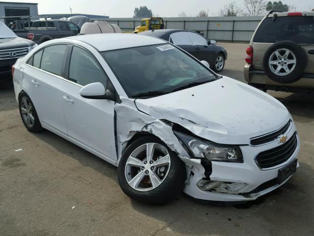 1G1PE5SB2F7155962 - 2015 CHEVROLET CRUZE LT WHITE photo 1