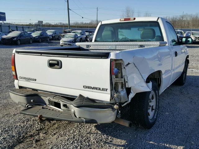 1GCEC14W21Z144549 - 2001 CHEVROLET SILVERADO WHITE photo 4