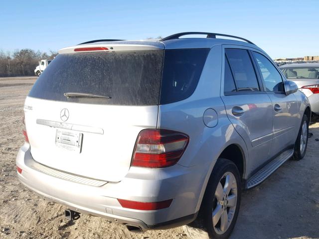 4JGBB56E89A511963 - 2009 MERCEDES-BENZ ML 350 SILVER photo 4