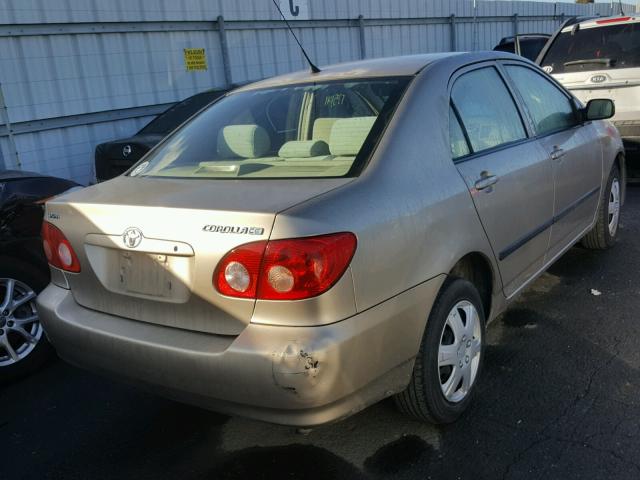 1NXBR32EX7Z894788 - 2007 TOYOTA COROLLA TAN photo 4