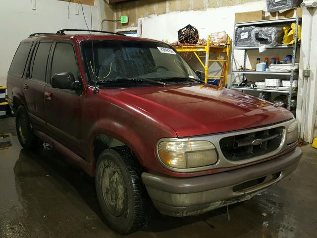 1FMDU34X5TZB38241 - 1996 FORD EXPLORER BURGUNDY photo 1