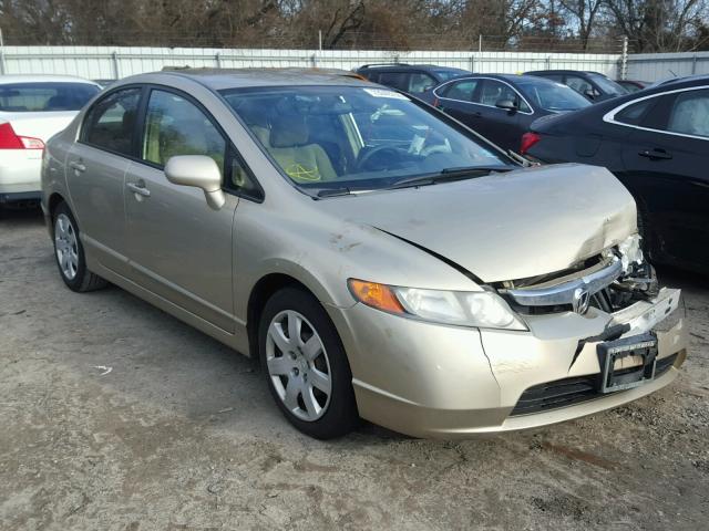 1HGFA16567L032736 - 2007 HONDA CIVIC LX BEIGE photo 1