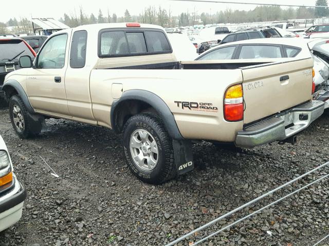 5TEWN72N14Z368206 - 2004 TOYOTA TACOMA XTR GOLD photo 3