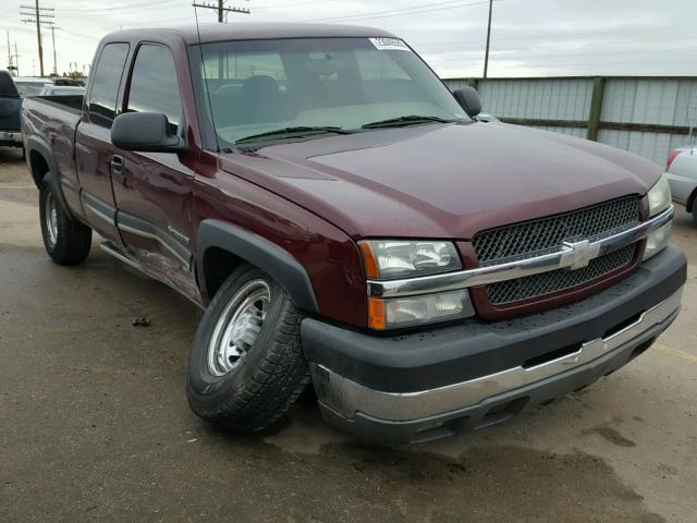 1GCHK29UX3E254739 - 2003 CHEVROLET SILVERADO MAROON photo 1