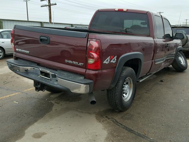 1GCHK29UX3E254739 - 2003 CHEVROLET SILVERADO MAROON photo 4