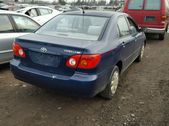 JTDBR32E130033358 - 2003 TOYOTA COROLLA CE BLUE photo 4