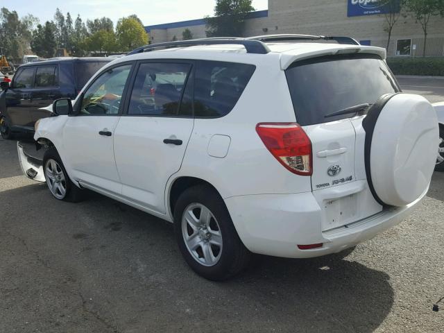 JTMZD33V286066773 - 2008 TOYOTA RAV4 WHITE photo 3