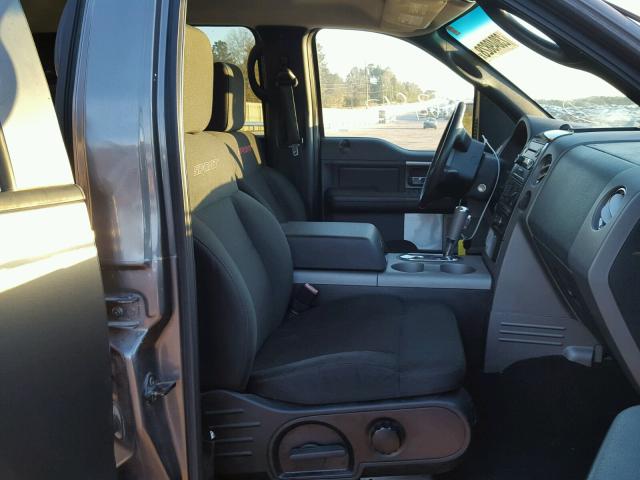 1FTRW12W28KE34188 - 2008 FORD F150 SUPER GRAY photo 5