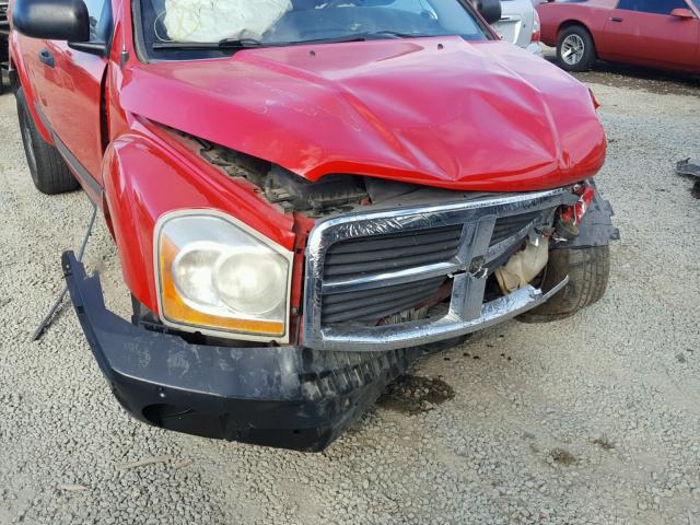 1D4HD38N26F116835 - 2006 DODGE DURANGO SX RED photo 9