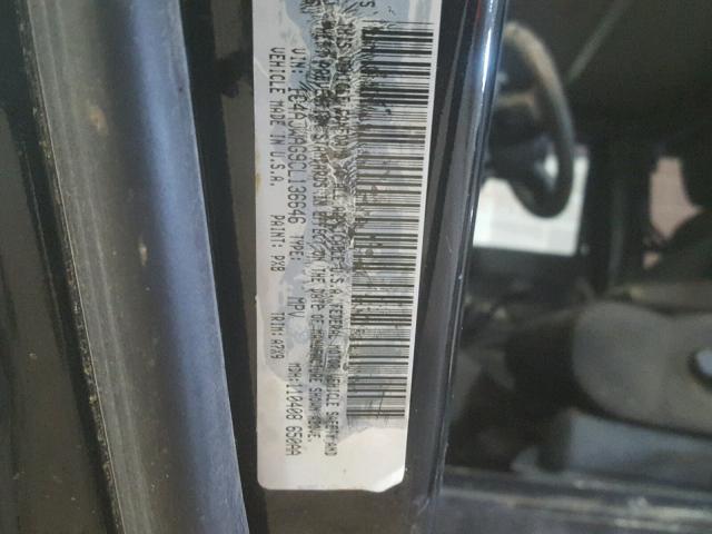 1C4AJWAG9CL136646 - 2012 JEEP WRANGLER S BLACK photo 10