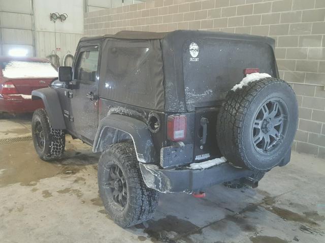 1C4AJWAG9CL136646 - 2012 JEEP WRANGLER S BLACK photo 3