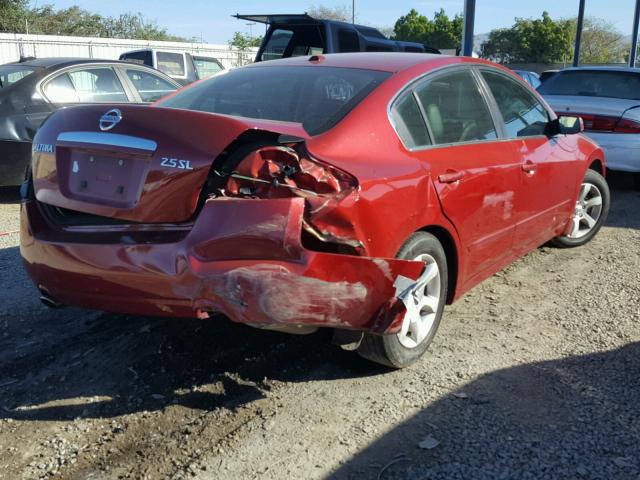 1N4AL21E77N403719 - 2007 NISSAN ALTIMA 2.5 RED photo 4