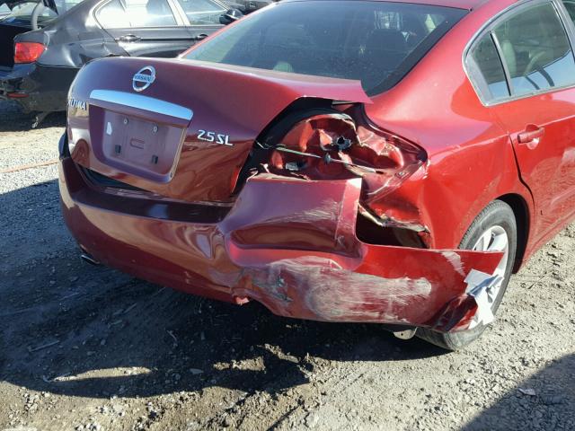 1N4AL21E77N403719 - 2007 NISSAN ALTIMA 2.5 RED photo 9