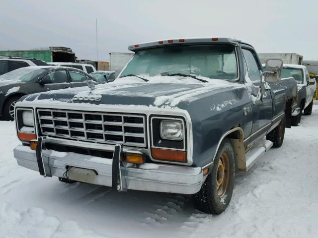 1B7FD1FT1ES205959 - 1984 DODGE D-SERIES D GRAY photo 2