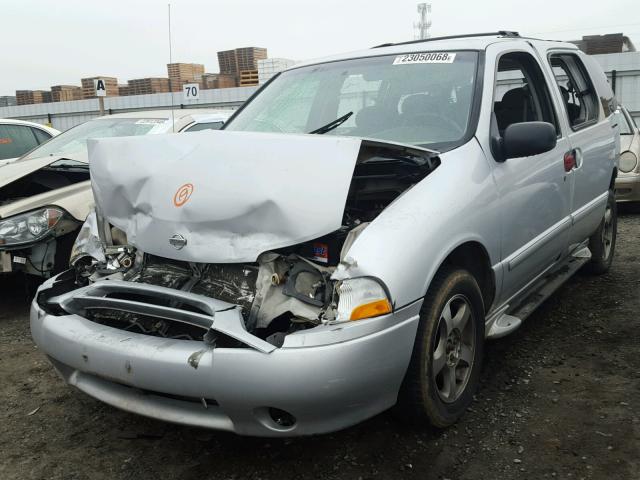 4N2ZN16T62D819331 - 2002 NISSAN QUEST SE SILVER photo 2