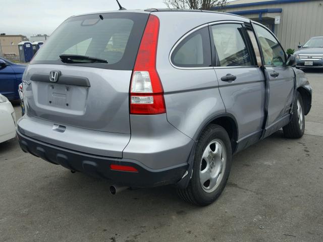 JHLRE38368C040539 - 2008 HONDA CR-V LX SILVER photo 4