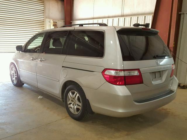 5FNRL38785B006431 - 2005 HONDA ODYSSEY EX SILVER photo 3