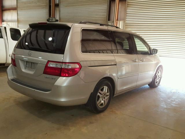 5FNRL38785B006431 - 2005 HONDA ODYSSEY EX SILVER photo 4