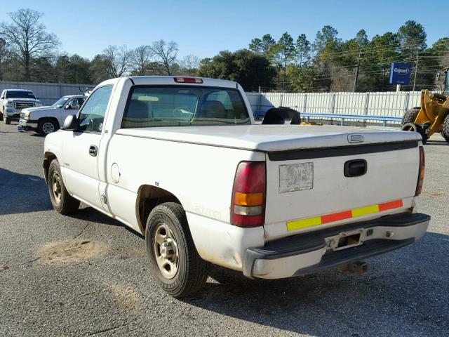 1GCEC14W31Z175972 - 2001 CHEVROLET SILVERADO WHITE photo 3