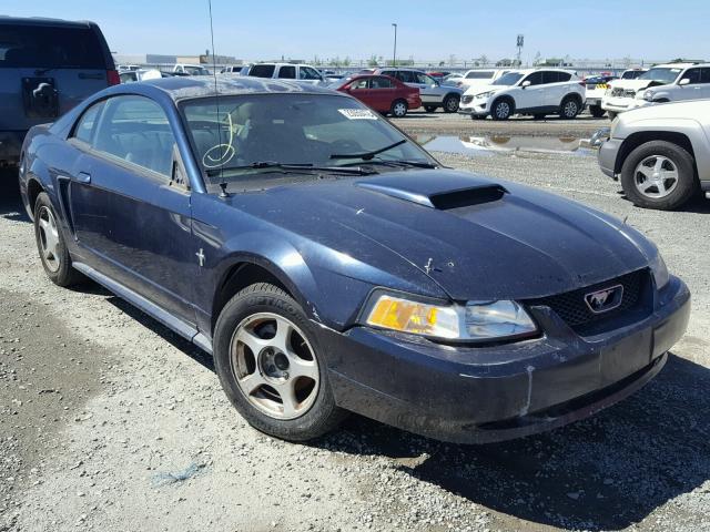 1FAFP40402F120032 - 2002 FORD MUSTANG BLUE photo 1