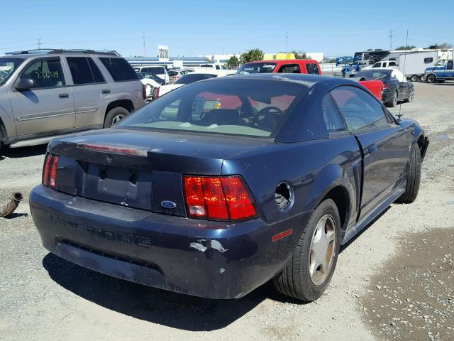 1FAFP40402F120032 - 2002 FORD MUSTANG BLUE photo 4