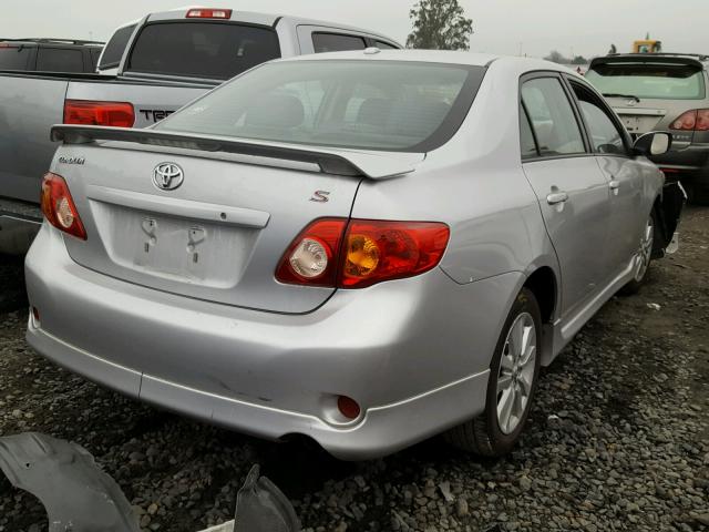 1NXBU40E69Z075853 - 2009 TOYOTA COROLLA BA SILVER photo 4