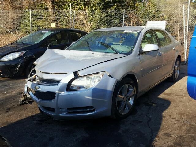 1G1ZD5EB2AF118433 - 2010 CHEVROLET MALIBU 2LT SILVER photo 2